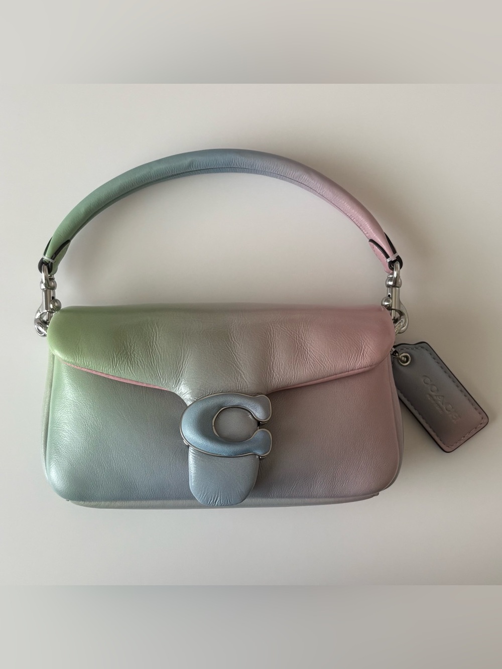 Coach Mini Pillow Tabby Pastel Ombre Leather Shoulder Bag Crossbody